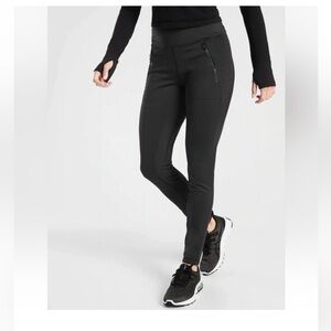 Athleta Black Fleece Leggings